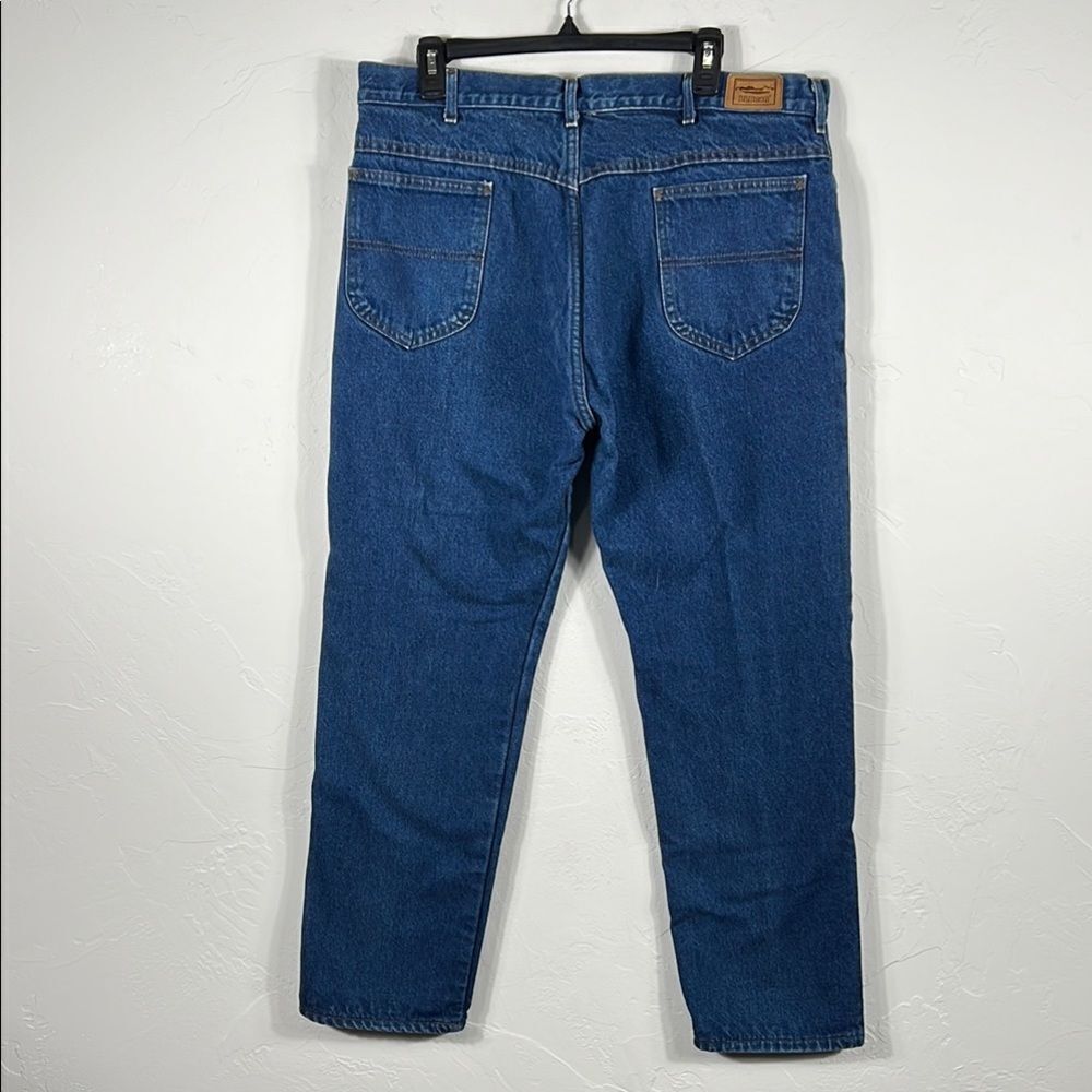 🔥🔥 Vintage LL BEAN Fleece Blanket Lined Blue Denim‎ JEANS Men Size 40x30 - EUC